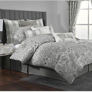 NWT NEW ROSE TREE Euro Sham Julianne Polyester Grey MSRP $89